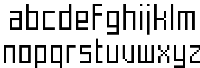 Mecha Regular Font LOWERCASE