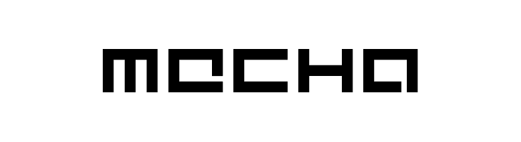 Mecha  font caratteri gratis