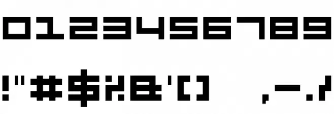 Mecha Font OTHER CHARS