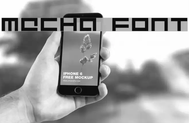 Mecha Font examples