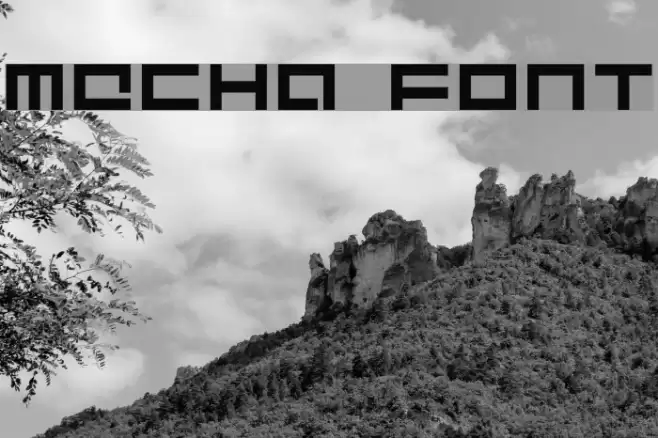 Mecha Font examples