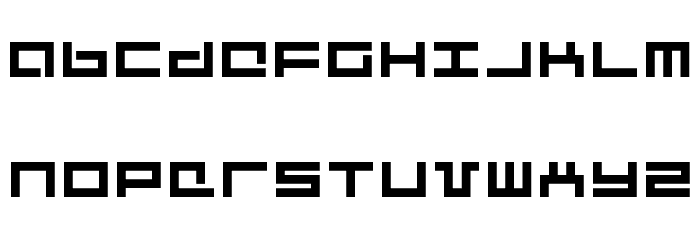 Mecha Font LOWERCASE