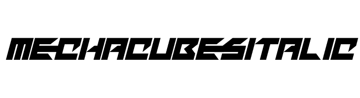 Mechacubes Italic Fuentes