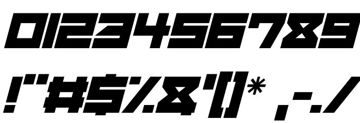 Mechacubes Italic Font OTHER CHARS