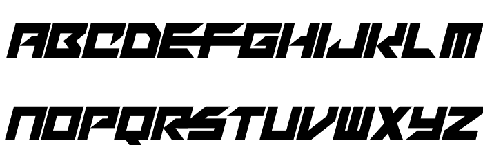Mechacubes Italic Font LOWERCASE