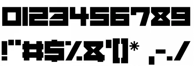 Mechacubes फ़ॉन्ट अन्य घर का काम