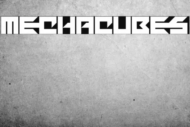 Mechacubes फ़ॉन्ट examples