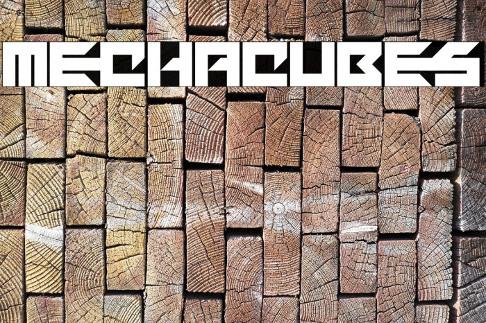 Mechacubes Font examples