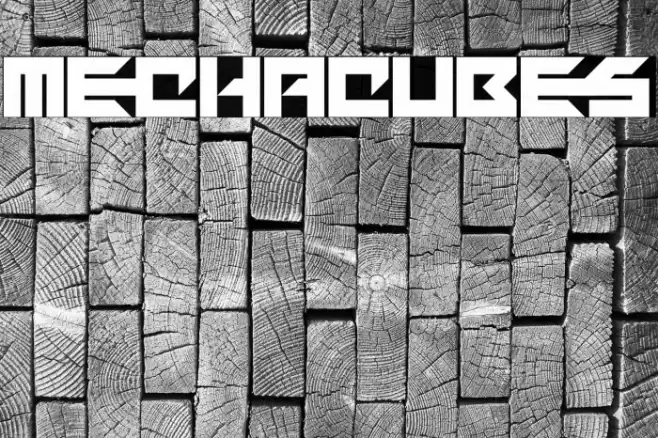 Mechacubes फ़ॉन्ट examples