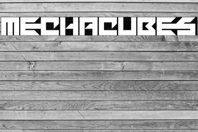 Mechacubes फ़ॉन्ट examples