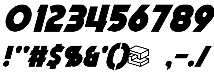 Mechalock Italic Font OTHER CHARS
