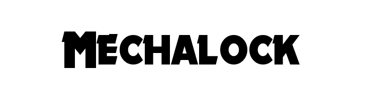 Mechalock  font caratteri gratis