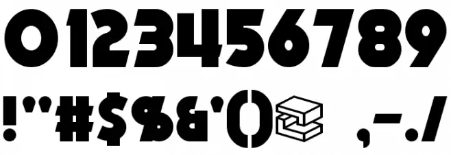 Mechalock Font OTHER CHARS