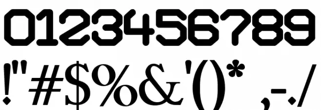 Mechane Font OTHER CHARS