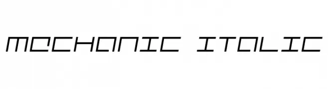 Mechanic Italic 