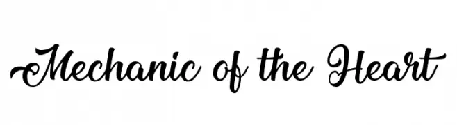 Mechanic of the Heart  フリーフォントのダウンロード