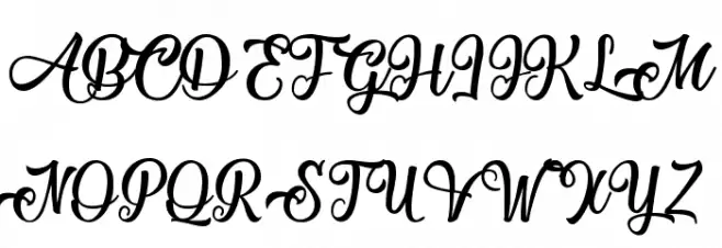 Mechanic of the Heart Schriftart Groß