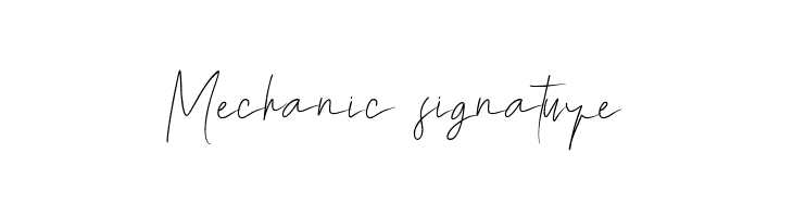 Mechanic signature  नि: शुल्क फ़ॉन्ट्स डाउनलोड