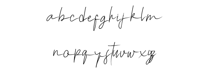 Mechanic signature Font LOWERCASE