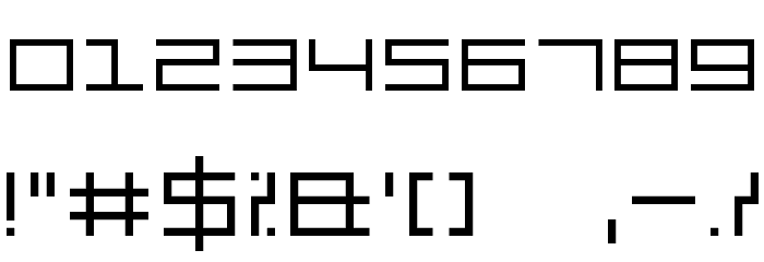 Mechanic Font OTHER CHARS