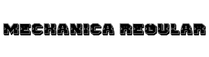 Mechanica Regular  नि: शुल्क फ़ॉन्ट्स डाउनलोड
