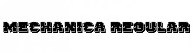 Mechanica Regular  フリーフォントのダウンロード