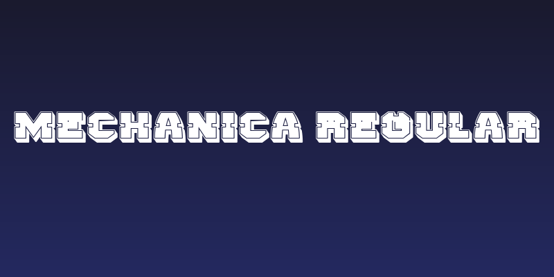 Mechanica Regular Social Header