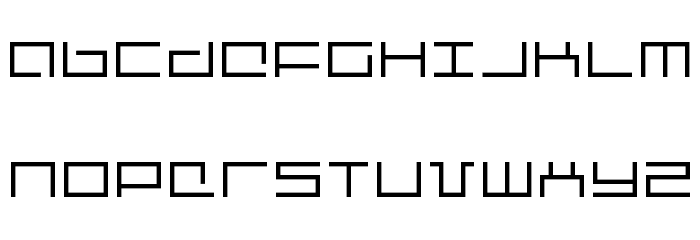 Mechanic Font LOWERCASE