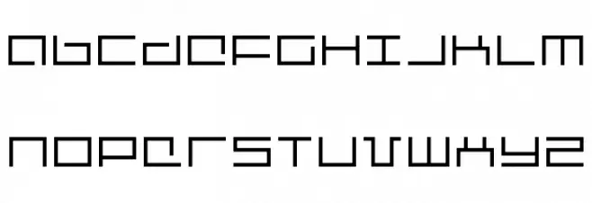 Mechanic Font LOWERCASE