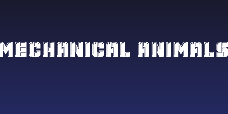 Mechanical Animals Social Header