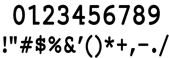 Mechanical Bold Condensed Font OTHER CHARS