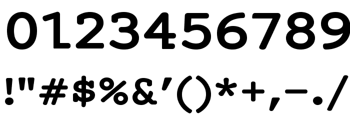 Mechanical Bold Extended Font OTHER CHARS