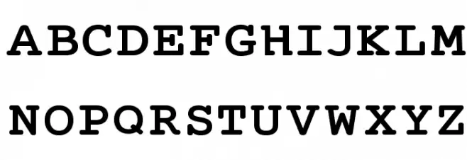 Mechanical Bold Extended Schriftart Groß