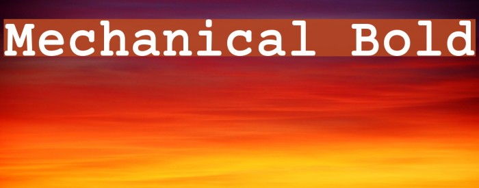 Mechanical Bold Fuentes examples