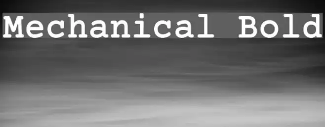 Mechanical Bold Example 2