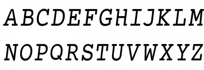 Mechanical Condensed Oblique Шрифта ВЕРХНИЙ