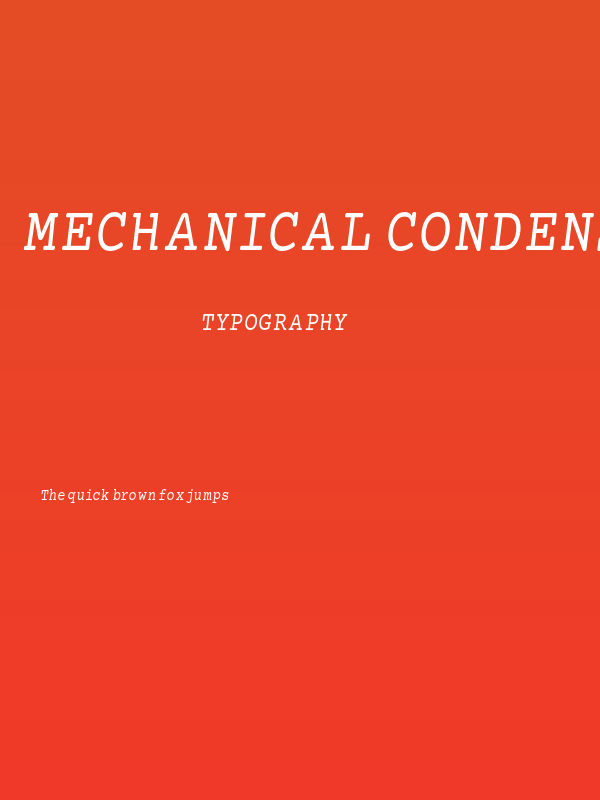 Mechanical Condensed Oblique Poster