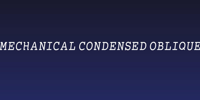 Mechanical Condensed Oblique Social Header