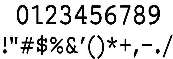 Mechanical Condensed Font OTHER CHARS