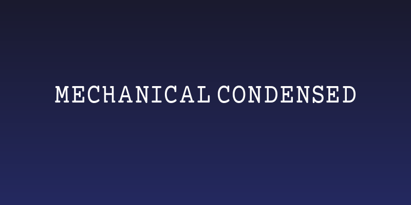 Mechanical Condensed Social Header