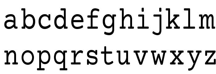 Mechanical Condensed Font LOWERCASE