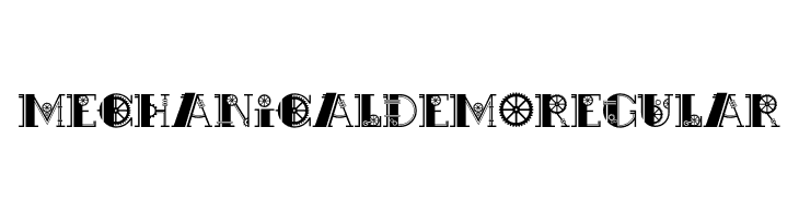 Mechanical Demo Regular  Frei Schriftart Herunterladen