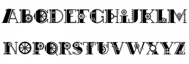 Mechanical Demo Regular 字体 大写