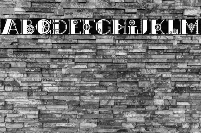 Mechanical Demo Regular Font examples