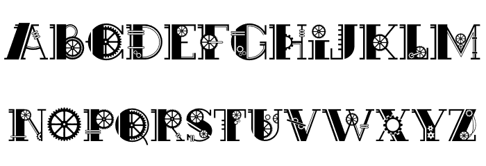 Mechanical Demo Regular 字体 小写