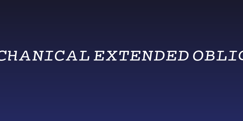 Mechanical Extended Oblique Social Header
