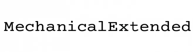 Mechanical Extended  baixar fontes gratis