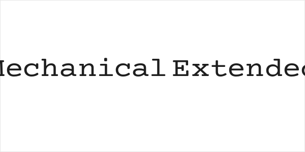 Mechanical Extended Logo