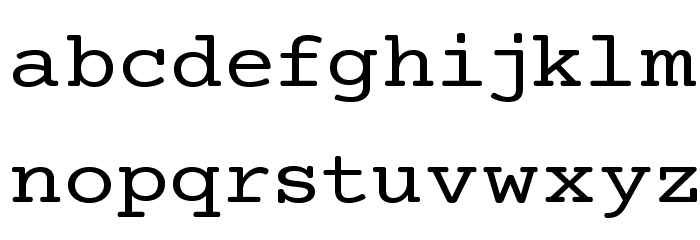 Mechanical Extended Font LOWERCASE