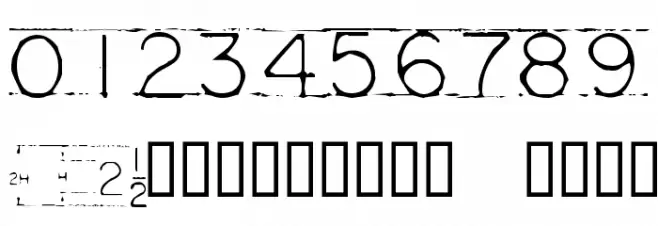 Mechanical Fun Font OTHER CHARS